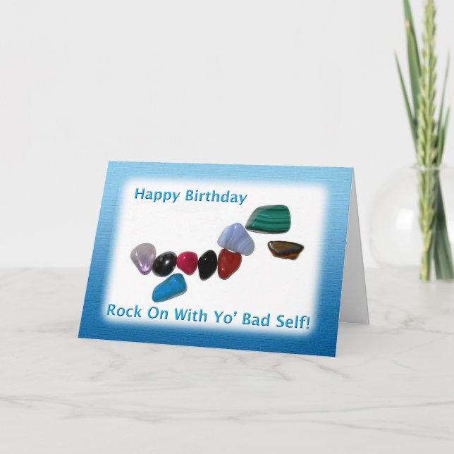 Carte Joyeux Anniversaire Rock sur (Devant)