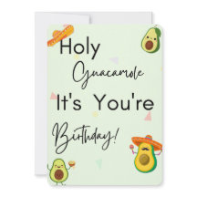 Carte Joyeux anniversaire Sainte Guacamole !