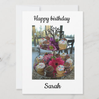 Carte Joyeux anniversaire Sarah
