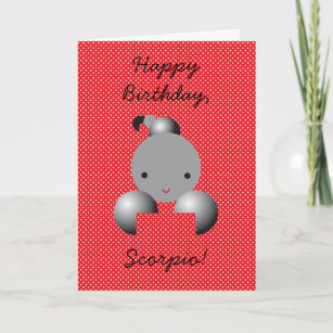 Carte Joyeux anniversaire, Scorpio !