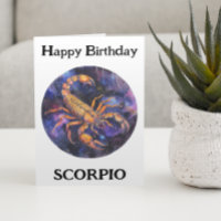 Joyeux Anniversaire Scorpion Zodiaque 