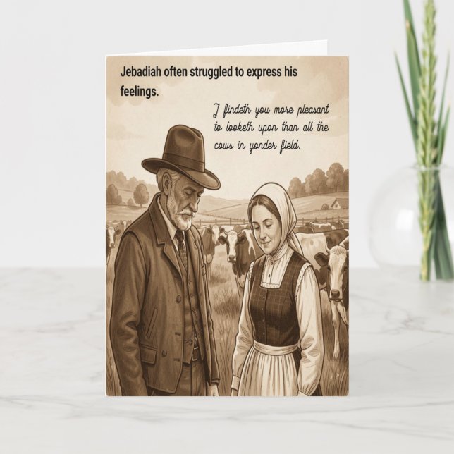 Carte Joyeux Anniversaire Sentiments Gênants (Devant)