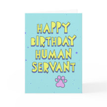 Joyeux anniversaire, serviteur humain, message per