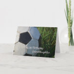 Carte Joyeux anniversaire Soccer Granddaughter<br><div class="desc">A soccer birthday card of Granddaughter with a close up photo of a soccer ball in the grass and the words "Happy Birthday Granddaughter" at the bottom in white.</div>