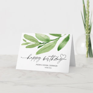 Carte Joyeux Anniversaire Social Distance Quarantine Cov