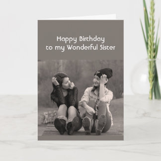 Carte Joyeux Anniversaire Sœur Merveilleuse Drôle