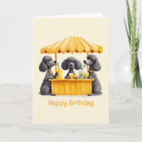 Joyeux Anniversaire Standard Poodle Chiens Lemonad