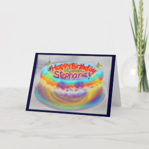 Carte Joyeux anniversaire Stephanie !