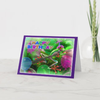 Carte Joyeux Anniversaire style jungle 006