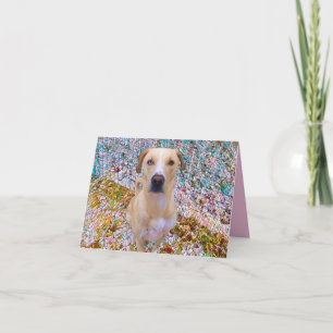 Carte Joyeux Anniversaire ! Style Mosaïque - Chien aux Y