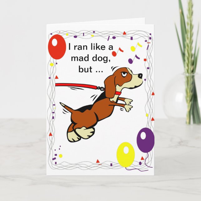 Carte Joyeux anniversaire tardif (Devant)