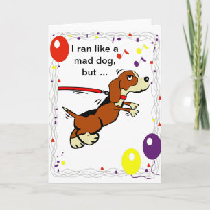 Carte Joyeux anniversaire tardif