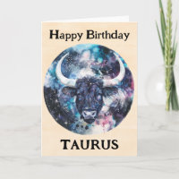 Joyeux anniversaire Taurus Zodiac