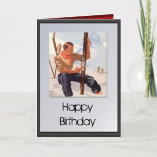 Cartes Ski D Anniversaire Zazzle Fr