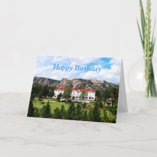 Carte Joyeux anniversaire, The Stanley Hotel, Estes Park