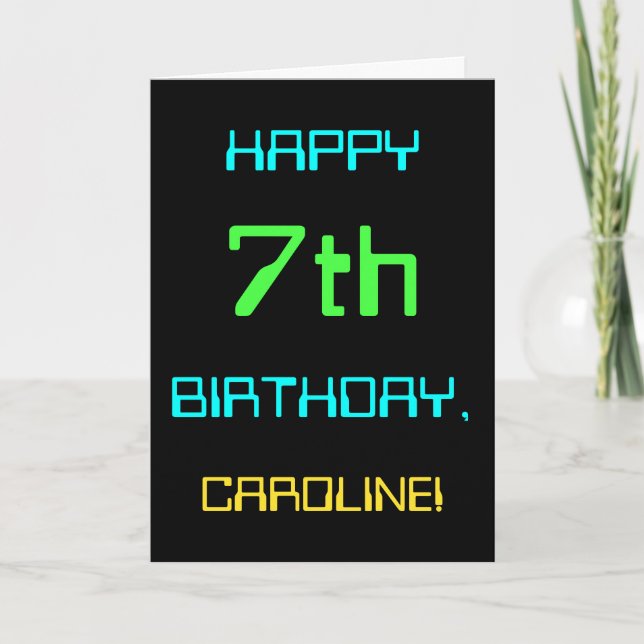 Carte Joyeux Anniversaire Thématique Informatique Numéri (Devant)