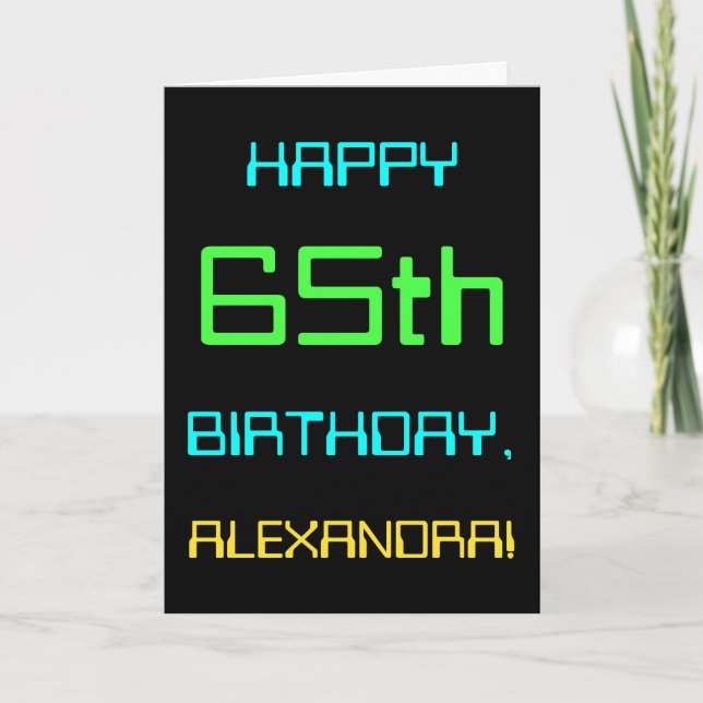 Carte Joyeux Anniversaire Thème Informatique Numérique 6 (Devant)