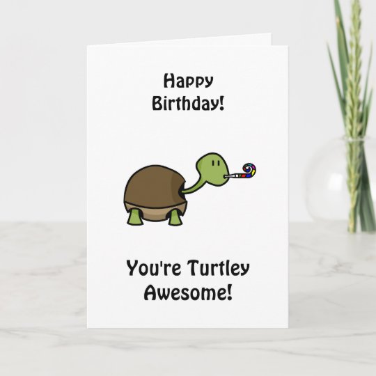 Carte Joyeux Anniversaire Tortue Zazzle Fr