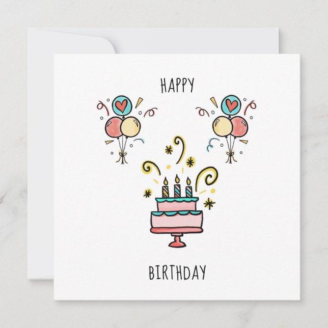 Carte Joyeux Anniversaire | Tout le meilleur pour votre  (Devant)