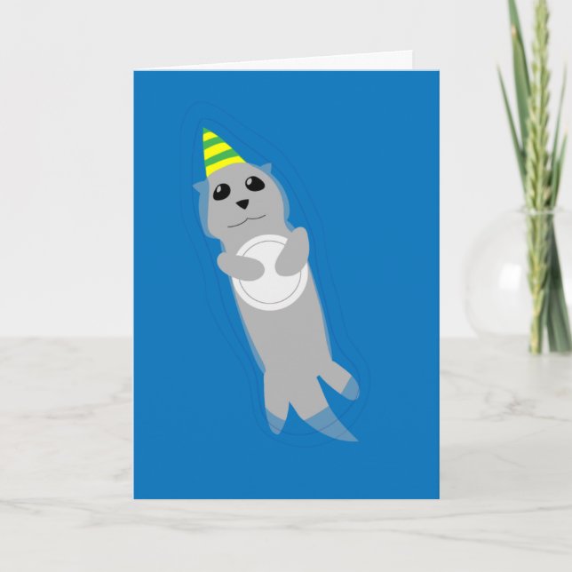 Carte Joyeux Anniversaire tout simplement loutrement (Devant)