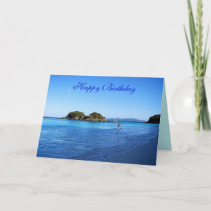 Carte Joyeux anniversaire, Trunk Bay, St. John, U.S.V.I.