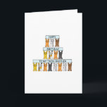 Carte Joyeux Anniversaire Twin Brother Cute Cats.<br><div class="desc">Des rangées de chatons de dessins animés brandissant des bannières aux couleurs pastel qui disent 'Joyeux anniversaire à mon frère jumeau'.</div>