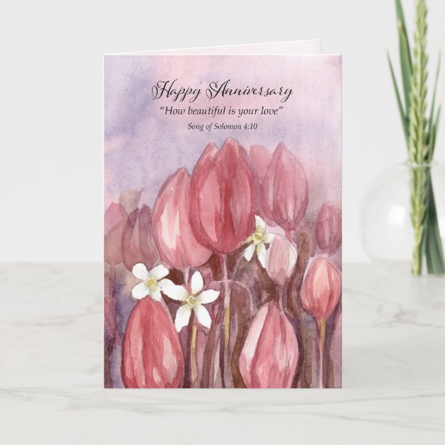 Carte Joyeux anniversaire Valentine's Day Scripture Tuli (Devant)