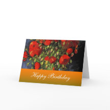 Joyeux Anniversaire, Van Gogh, Coquelicots Rouges