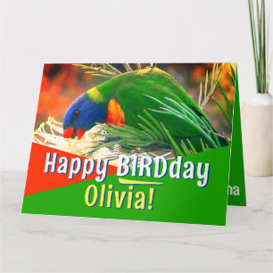 Carte Joyeux Anniversaire Vert