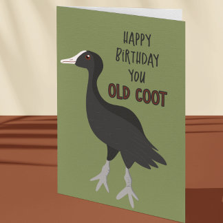 Carte Joyeux Anniversaire Vieil Oiseau De Mauvais Augure