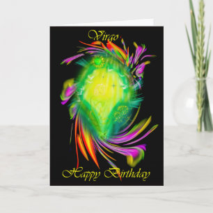 Carte Joyeux anniversaire Vierge - Jungfrau