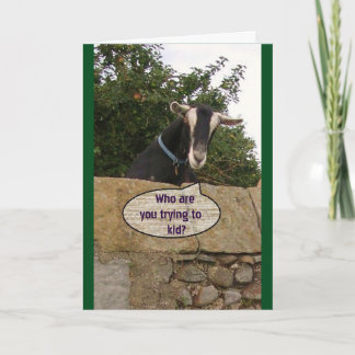 Carte Joyeux Anniversaire, Vieux Chèvre ! -Carte