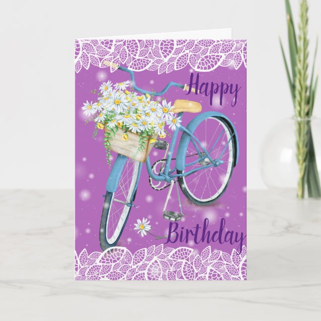 Carte Joyeux anniversaire Vintage (Devant)