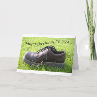 Carte Joyeux Anniversaire - Vous Vivez Dans Une Chaussur