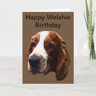 Carte Joyeux anniversaire Welshie