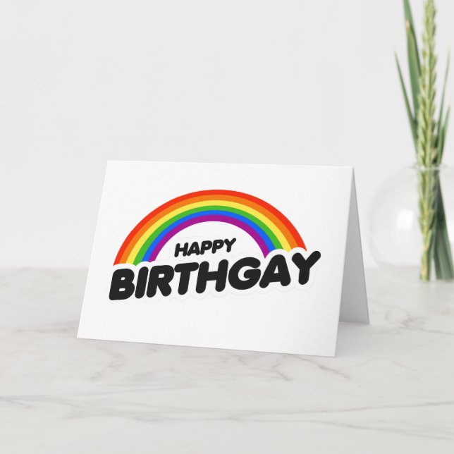 Carte Joyeux Anniversgay (Devant)