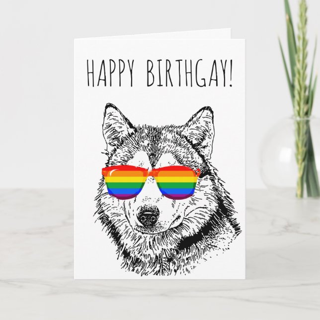 Carte Joyeux Anniversgay (Devant)