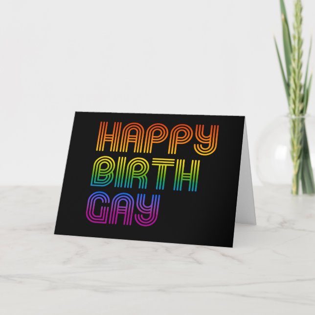Carte Joyeux Anniversgay (Devant)