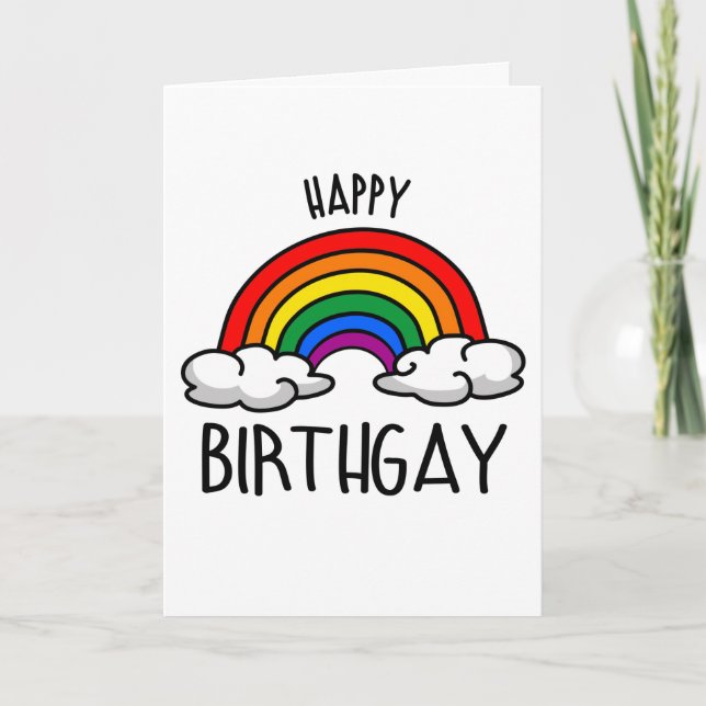 Carte Joyeux Anniversgay (Devant)