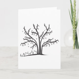 Carte Joyeux arbre d'anniversaire