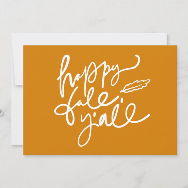 Carte Joyeux automne Y'all (Devant)