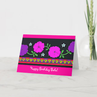 Carte Joyeux Baba d'anniversaire !