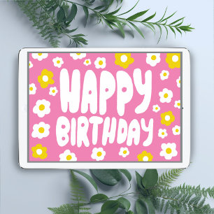 Carte JOYEUX BANNIVERSAIRE Bulle Lettres Anniversaire PE