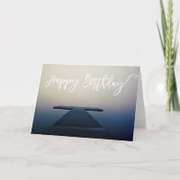 Joyeux bateau d'Anniversaire Lake Dock