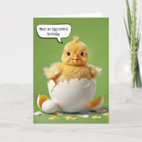 Joyeux bébé poussin anniversaire