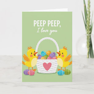 Carte Joyeux Bébés Poussins Vous Aiment