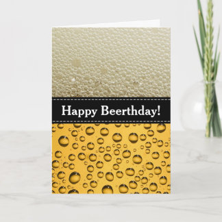 Carte Joyeux Beerthday ! Fête d'anniversaire pour adulte