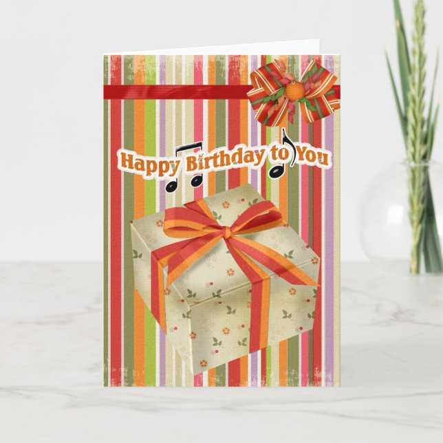 Carte Joyeux Birthday (Devant)