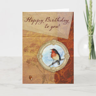 Carte Joyeux Birthday Bird