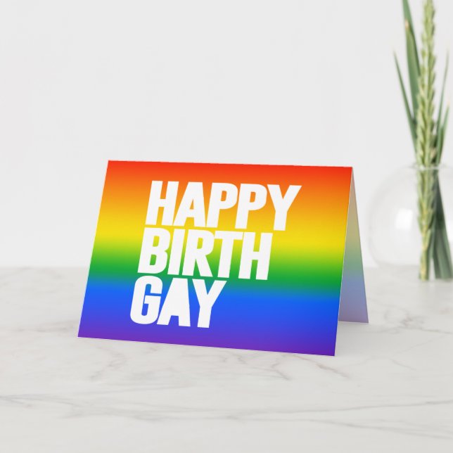 Carte Joyeux Birthgay (Devant)